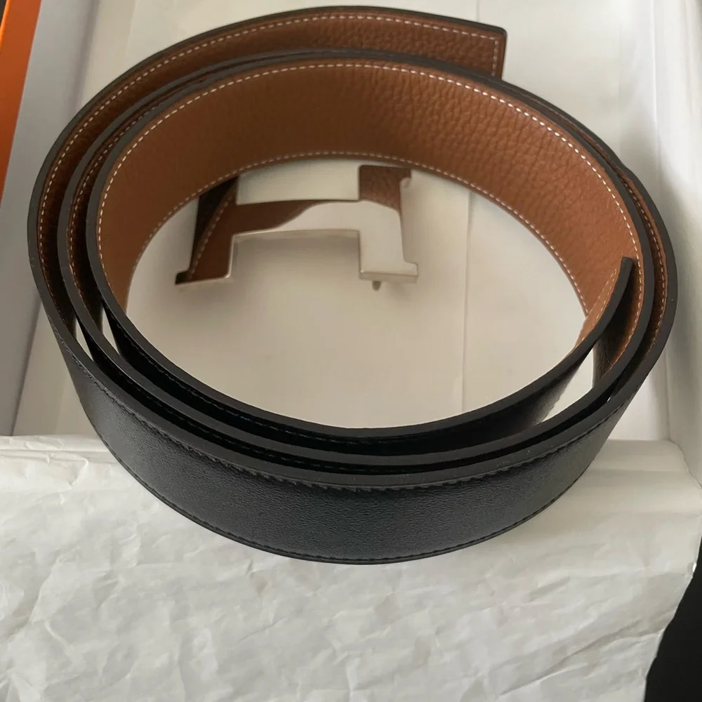 ** SOLD ** Hermes Constance belt buckle & Reversible leather strap 38mm 110/44 - Picture 7 of 14